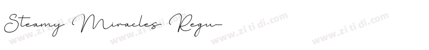 Steamy Miracles Regu字体转换